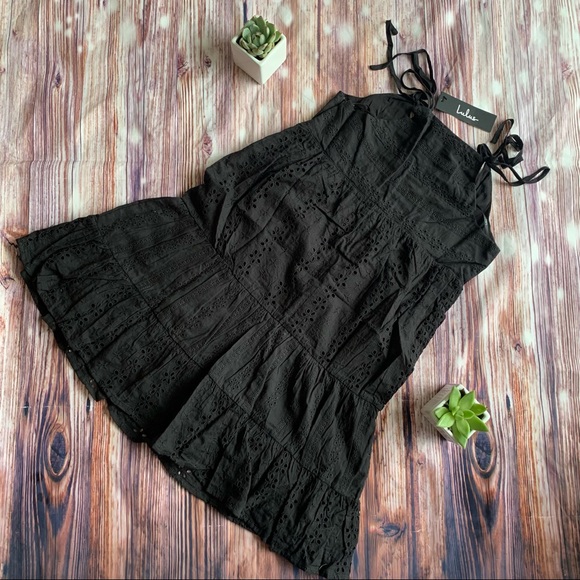 NWT LULUS Eyelet Lace Tiered Babydoll Dress - Picture 3 of 16